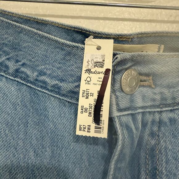 NWT Madewell The Harlow Wide Leg Jean Airy Denim Edition Benicia Wash Size 32 - Picture 7 of 8